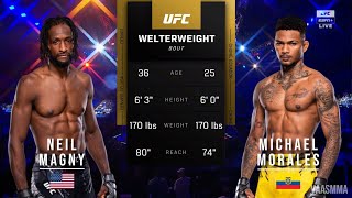 NEIL MAGNY VS MICHAEL MORALES FULL FIGHT UFC ON ESPN 62 [upl. by Faydra295]