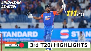 India vs Bangladesh 3rd T20 Highlights 2024  India vs Bangladesh  IND vs BAN 3rd T20 Highlights [upl. by Arednaxela]