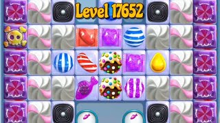 Candy Crush Saga Level 17652 quotCombination of two colored Superbombsquot [upl. by Yatnod972]