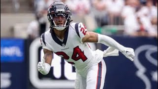 Derek Stingley Jr First Career Interception  Texans vs Jaguars  1092022 [upl. by Ahsema774]