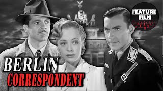 Berlin Correspondent 1942  Drama  Thriller  World War II  Full Lenght  Online Movie [upl. by Narhet12]