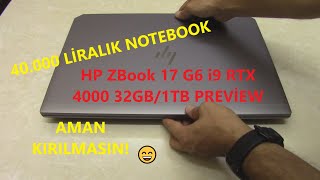 HP ZBook 17 G6 i99880H  RTX 4000  32GB RAM  1TB HDD PREVİEW  ÖN İZLEME [upl. by Medea]