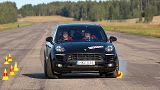 Porsche Macan behaving strangely in moose test [upl. by Itch]