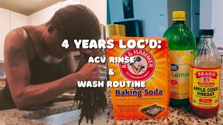 ACV RINSE LOC METHOD  HOW TO CLEANSE YOUR SCALP amp LOCS [upl. by Abigail827]