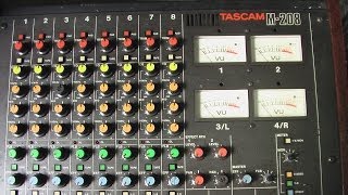 mezcladora consola tascam M 208 lima peru [upl. by Otha]