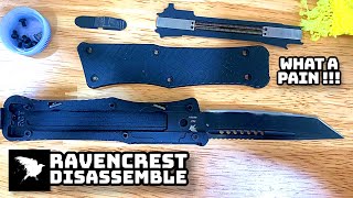 Disassemble and fix Ravencrest Tactical OTF knife You wont believe what it takes [upl. by Lempres80]