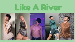 Like A River TikTok Dance Compilation Boys [upl. by Aleunamme]