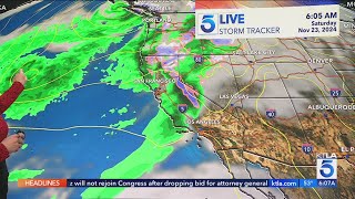 ‘Cool unsettled’ weather will usher in Thanksgiving in Southern California [upl. by Rugen]