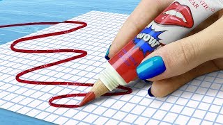 11 DIY Weird School Supplies You Need To Try 11 School Pranks [upl. by Notnroht596]