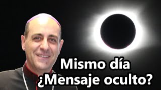 Eclipse solar EL MISMO DÍA del nuevo documento de Card Tucho Fernández ¿Mensaje escondido [upl. by Umeko]