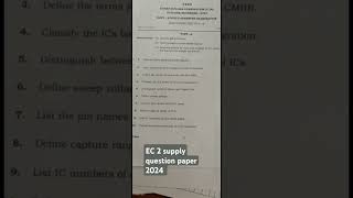 AP DIPLOMA C20 C23 ECE BRANCH ELECTRONIC CIRCUITS2 OCTOBERNOVEMBER2024 QUESTION PAPER c16 exam [upl. by Agee274]