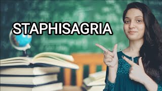 STAPHISAGRIA HOMOEOPATHIC MEDICINEEXPLAINED WITH ALLEN KEYNOTES DRDEEKSHA [upl. by Daffie]