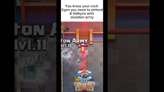 When your so cocked💀 credit LogBaiter clashroyale gaming memes clashmemes [upl. by Nelluc]