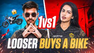 SHARKSHE 1v1 adminogaming19 Looser Buys a Bike CHALLENGE 😱💵💰 [upl. by Merna]