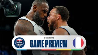 Olympic Mens Basketball GOLD MEDAL PREVIEW Team USA vs France I CBS Sports [upl. by Aysab]