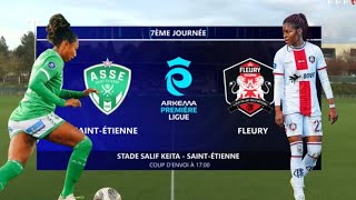 St Etienne vs Flery D1arkema live Amandine vs Batcheba duel Grenadière [upl. by Yniar]