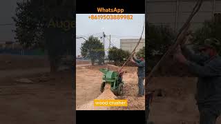 Diesel power engine Wood chipper machine woodchipper woodcrusher fuelpellets pelletmaker [upl. by Leyameg]