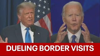 Trump Biden prepare for competing Texas border trips Thursday [upl. by Efal]