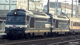 French diesel locomotives sound 1  SNCF Class CC72000BB67400 [upl. by Adyela]