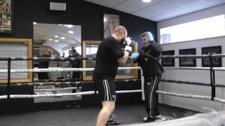 Nathan Gorman on the pads with Ricky Hatton [upl. by Iad]