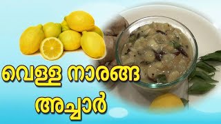 വെള്ള നാരങ്ങ അച്ചാര്‍  Vella Naranga Achar Kerala Style  White Lemon Pickle recipe in Malayalam [upl. by Mauri458]