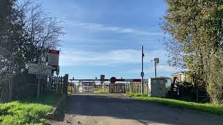 TRIPLE STAY at Ashwell Gatehouse Level Crossing Rutland [upl. by Hamlen]