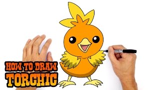 How to Draw Torchic  Pokemon [upl. by Gardener]