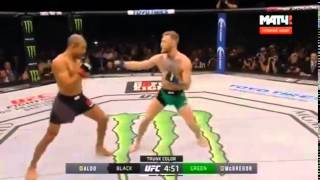 Conor McGregor vs Jose Aldo  fast KO [upl. by Ailaza629]