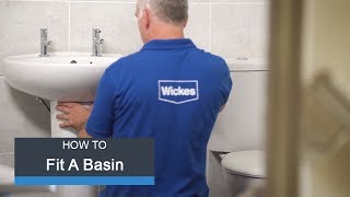 Wickes How To Fit a Basin amp Taps [upl. by Ennaeiluj]