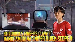 Btr Uhigh Handcam Guna Sniper Quick Scope Kat Arena Domination  Pubg Mobile [upl. by Annavoig]