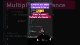 day15  Full Stack interview  Does C support Multiple Inheritance  shorts coding csharp [upl. by Milla]