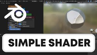 Blender Tips  How to Create a Simple Shader in Blender  Beginner Tutorial [upl. by Odlavu]