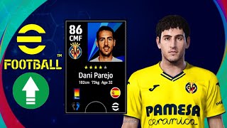 Dani Parejo PES2021 Villareal EFootball FaceStats [upl. by Talbert942]