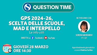 GPS 202426 scelta delle scuole MAD e interpello Le info utili [upl. by Amirak767]