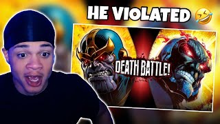 Thanos VS Darkseid  DEATH BATTLE REACTION [upl. by Alilahk]