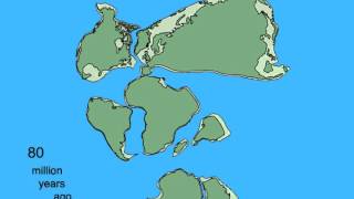 Pangea Breakup and Continental Drift Animation [upl. by Adnahs]