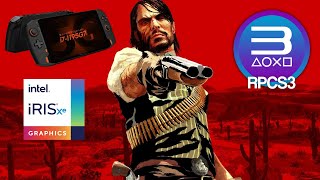 ONEXPLAYER 1S i7 1195G7  Red Dead Redemption  FSR RPCS3 PS3 Emulator Iris Xe Performance [upl. by Sosthena621]