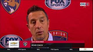 Bob Boughner  Florida Panthers at Boston Bruins 03312018 [upl. by Keary674]