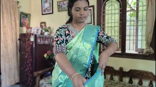 Pattu Saree Pleating Ironing Box folding youtubevideos beautyhacks trending [upl. by Beal746]