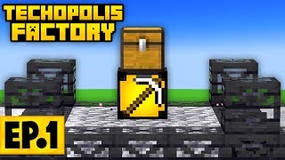 Minecraft Techopolis 2  A NEW FACTORY AUTOMATION PACK 1 Modded Questing Factory [upl. by Fidole375]