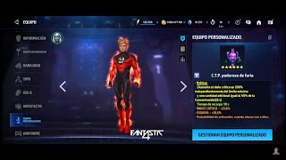 Marvel Future Fight Subiendo Traje ANTORCHA Nivel 80 MEJOR que Sharon 80  Sacando Mejor Artefacto [upl. by Timotheus]