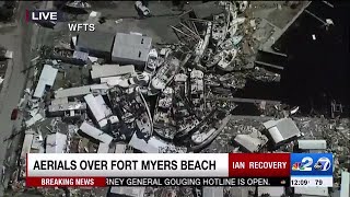 NBC2 IAN RECOVERY  An aerial view of Fort Myers Beach [upl. by Gwendolin135]