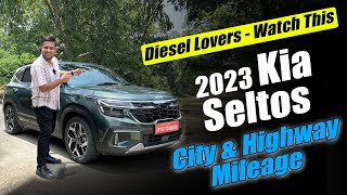 New Kia SELTOS 2023 Diesel Review 🔥 City amp Highway Review with Mileage amp Comfort 🔥 KIA SELTOS 2023 [upl. by Devan]