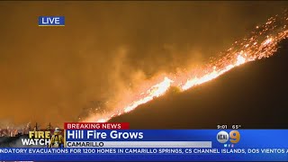 Mandatory Evacuations Issued As Newbury Park Fire Rages 101 Could Remain Closed Through The Evening [upl. by Winson161]