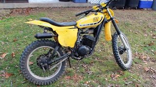 1976 Yamaha YZ100 175 Top End  2 Stroke Engine Tuning [upl. by Nujra]