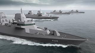 F126 frigates the German navy equipped to deal with new threats  Thales [upl. by Arraic]