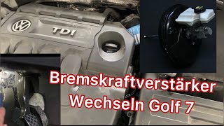 Bremskraftverstärker wechseln an einem Golf 7 [upl. by Elleryt]