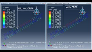 Modeling of RC reinforced concrete  beams using ABAQUS reinforced with CFRP Full tutorial [upl. by Ahsehat264]