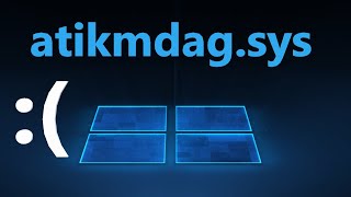 Исправление ошибки atikmdagsys на синем экране Windows 1110 [upl. by Zischke468]