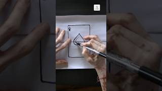 How to Draw a card with danger sign [upl. by Swihart]